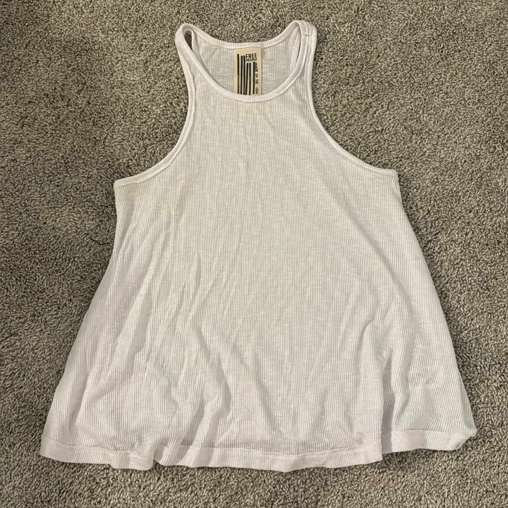 Free people tank. White. Sheer. Flowy. Size XS